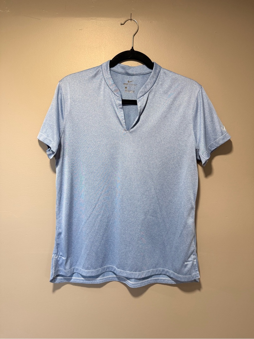 Nike women’s Light Blue V-Notch Performance Shirt